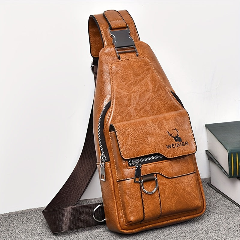 New Waterproof, Stainproof And Wear-resistant Ladies Crossbody Bag Ladies Chest Bag Handbag Shoulder Bag Shoulder Bag Hand Bag With Card Bag Two-piece Set, PU Fabric, Large Pocket And Large Capacity, Easy To Carry, New Textur