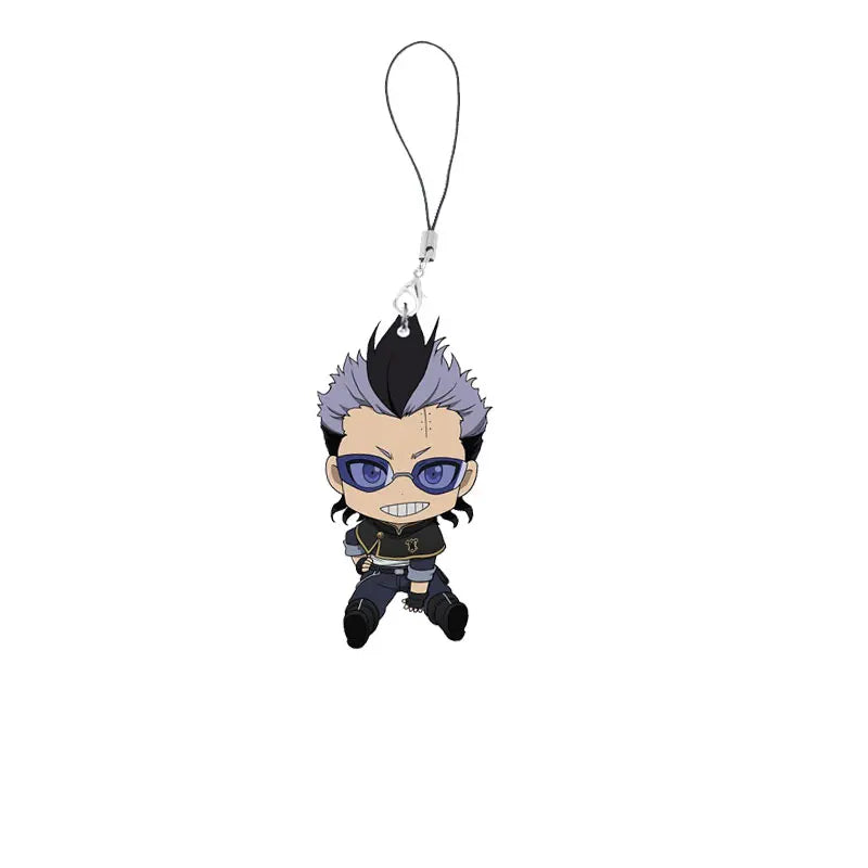 Anime Black Clover Phone Charm Keychain Acrylic Black Clover Small Mobile Phone Chain Key Rin Accessories Fans Gifts