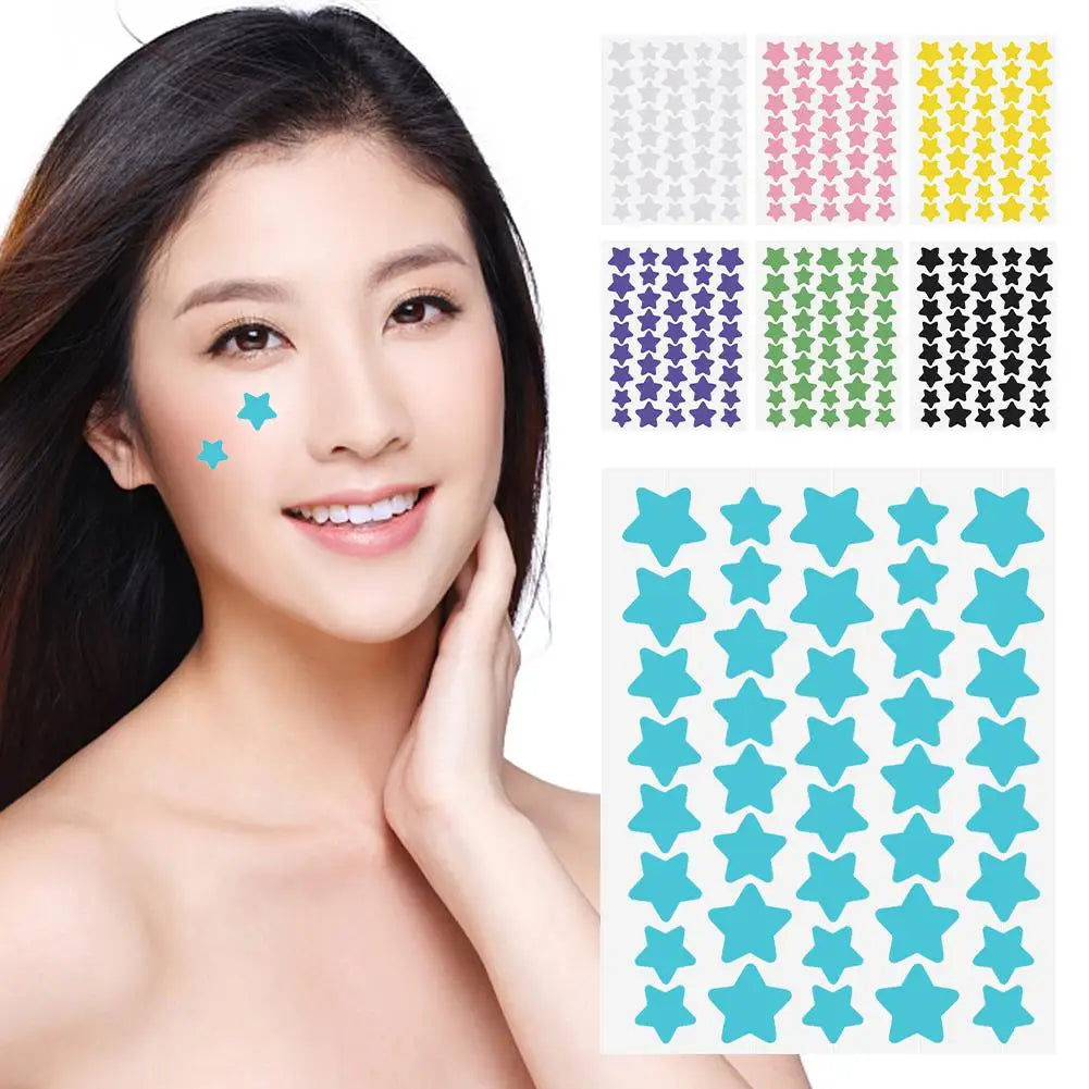 40pcs Star Shape Acne Patch Invisible Remove Blemish Stickers Pimple Cover Easy Apply Patches Face Treatment Skin Care