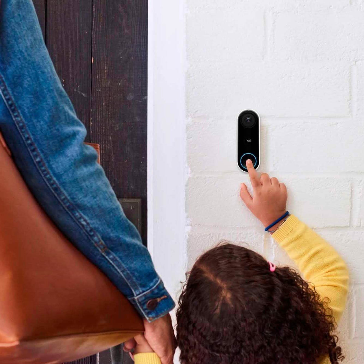 Google - Nest Hello Smart Wi-Fi Video Doorbell