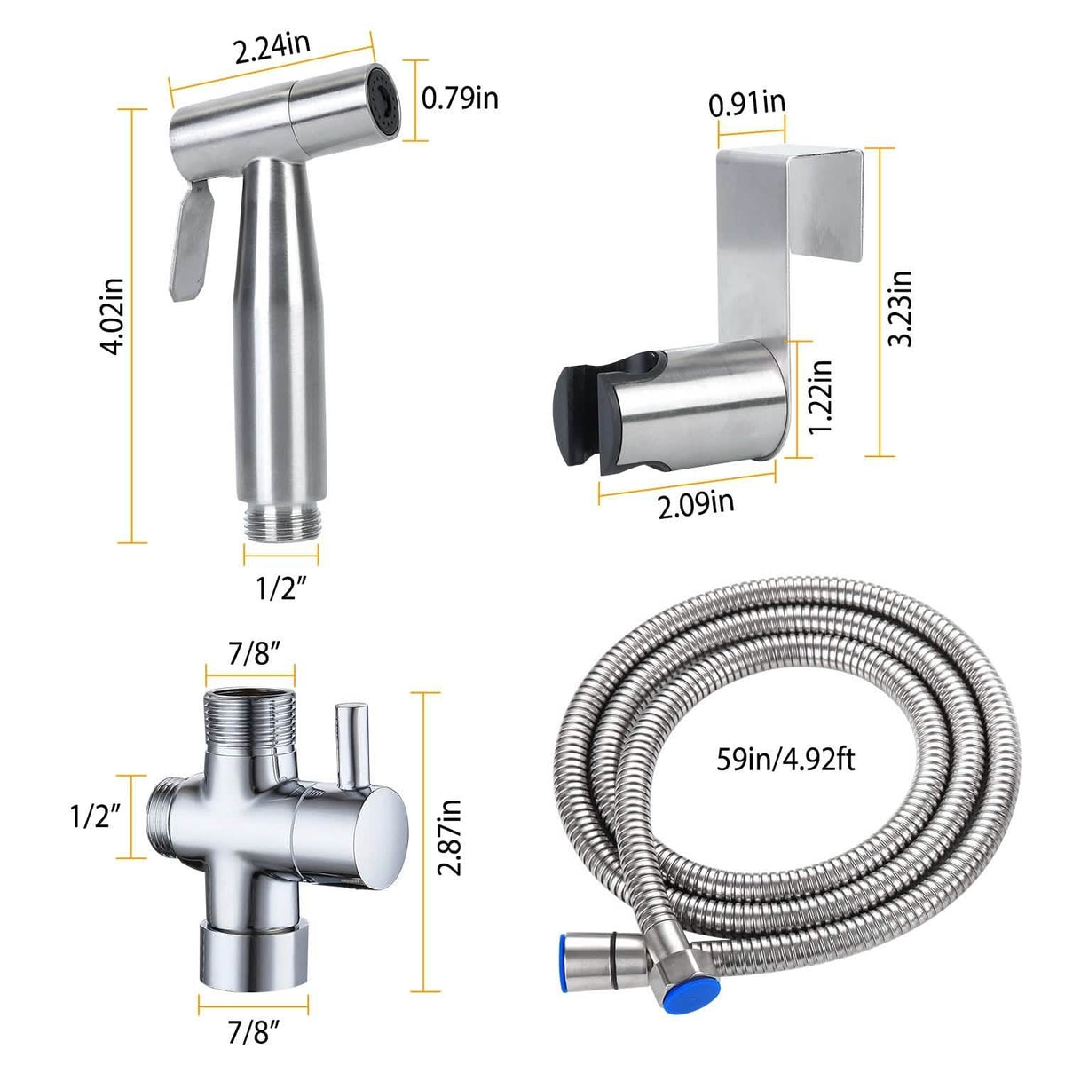 Handheld Bidet Sprayer Stainless Steel