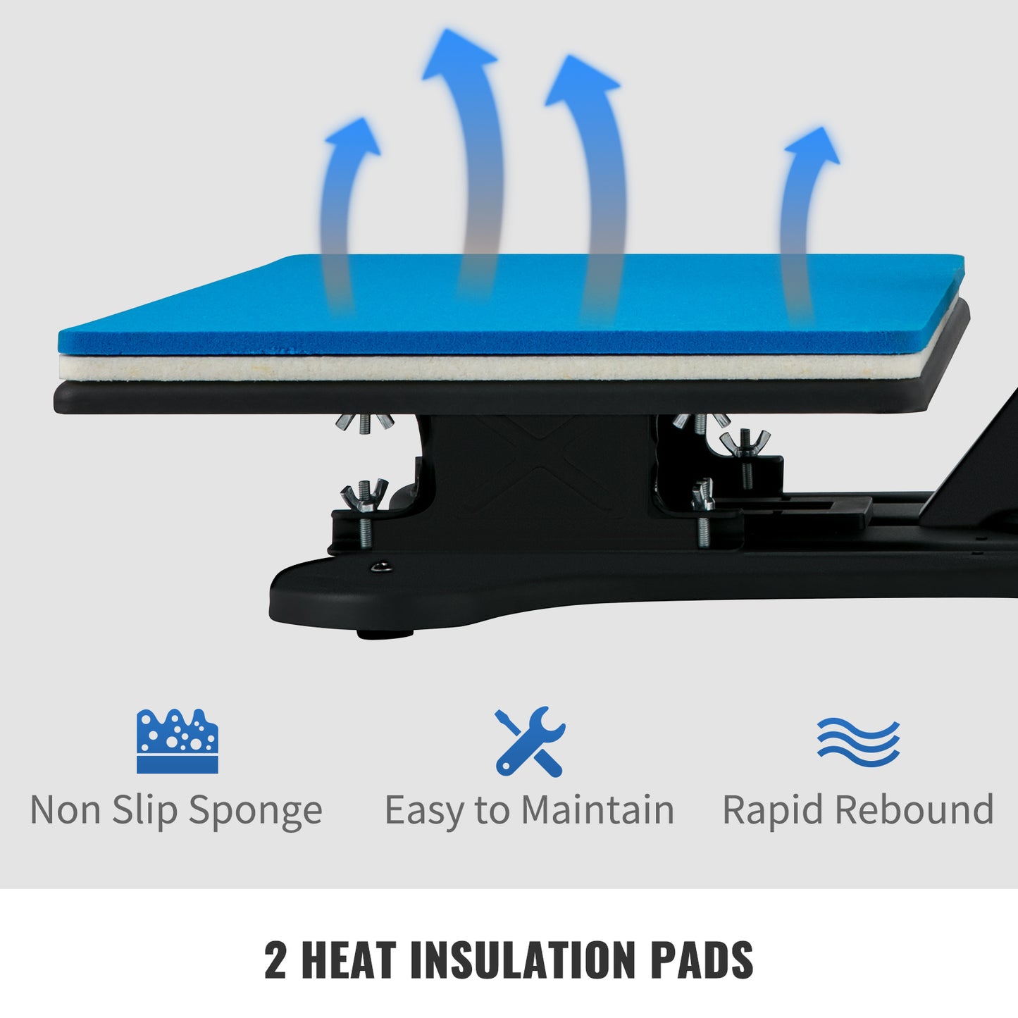 SucceBuy Heat Press 5in1 Heat Press Machine 12x15in Clamshell Sublimation Transfer Printer Digital Precise Temperature Control