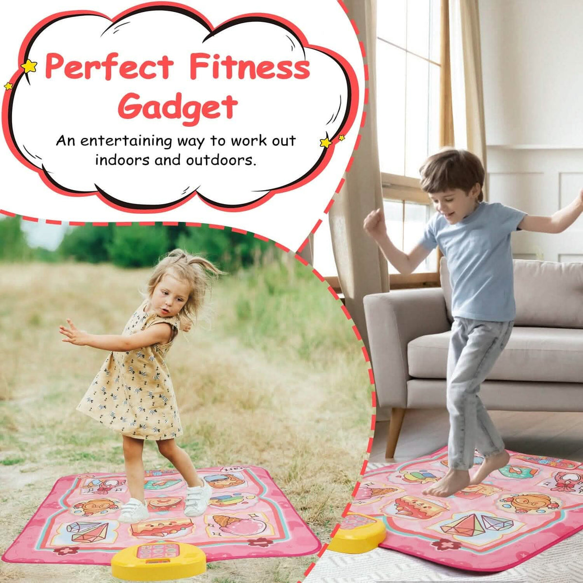Kids Electronic Music Dance Pad with 6 Modes