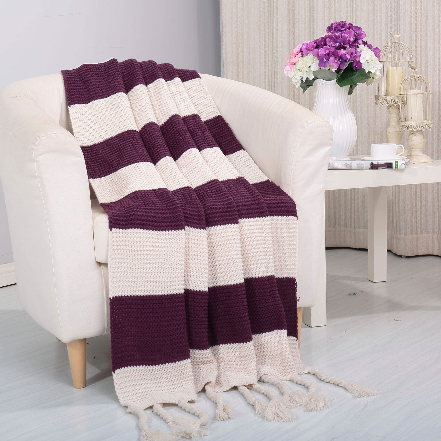 Knitted Throw Couch Cover Sofa Blanket - Assorted Styles