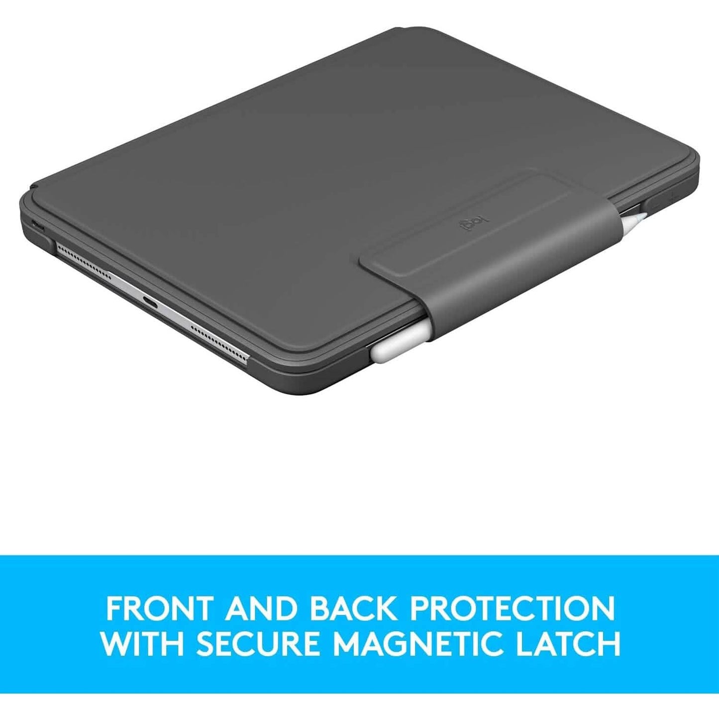 Logitech Slim Folio Pro Backlit Bluetooth Keyboard Case for iPad Pro 11-inch (1st, 2nd, 3rd, 4th Gen- 2018, 2020, 2021, 2022) (Refurbished)