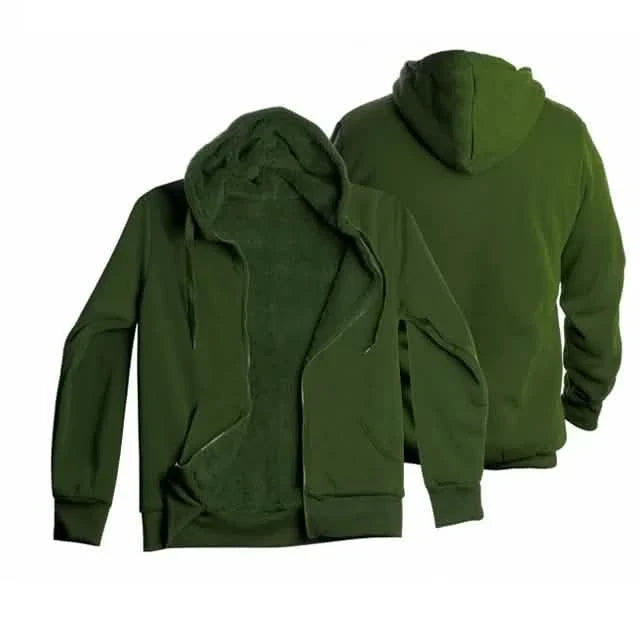 Men's Thick Sherpa Lined Fleece Hoodie (Big & Tall Sizes Available)