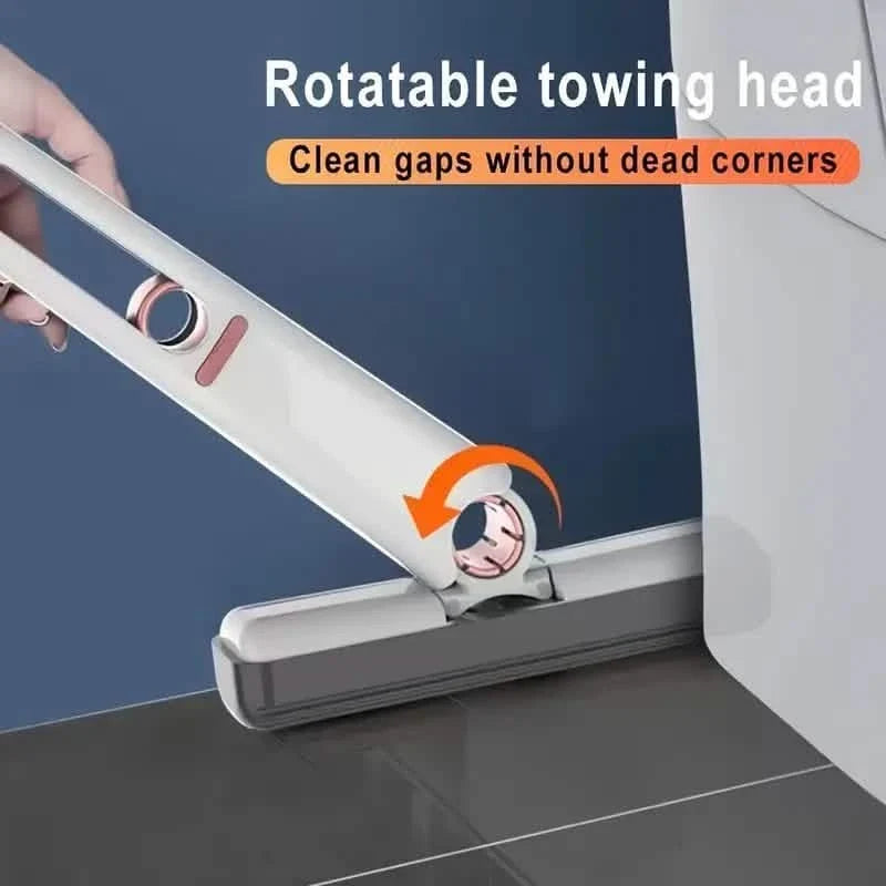 Mini Mop Sponge Mop Folding Home Cleaning Mops with Self-Squeezing