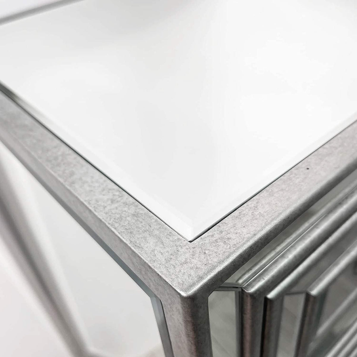 Mirrored Accent Bedside Coffee Table