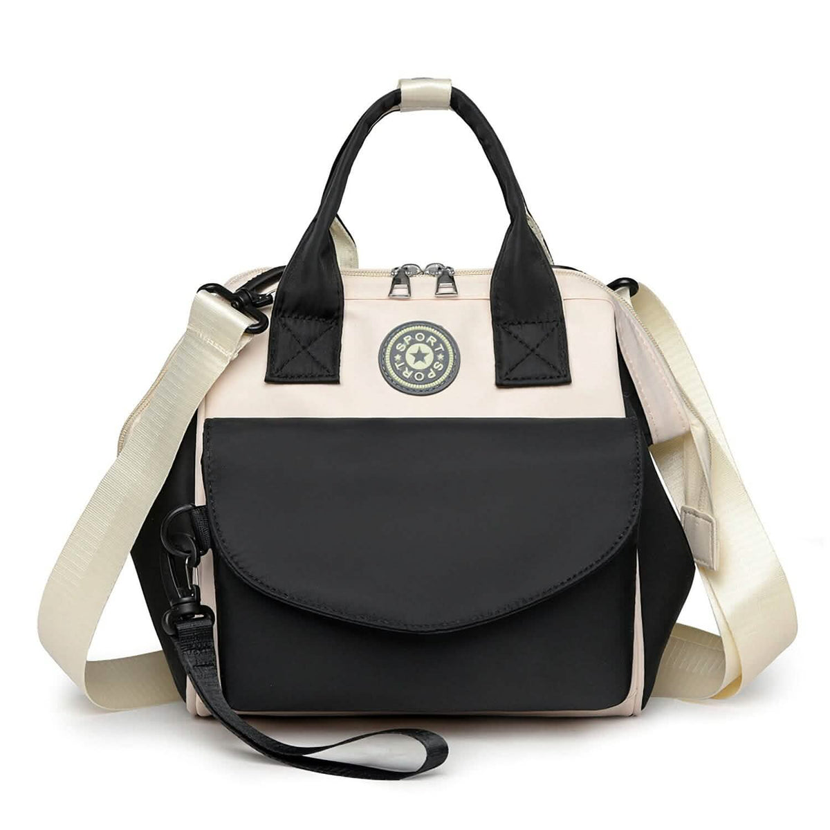 Multifunctional Diaper Changing Bag with 2 Insulated Pockets Commute Bag