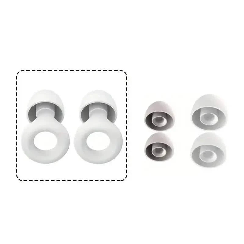 Pair of Super Soft, Reusable Silicone Ear Plugs