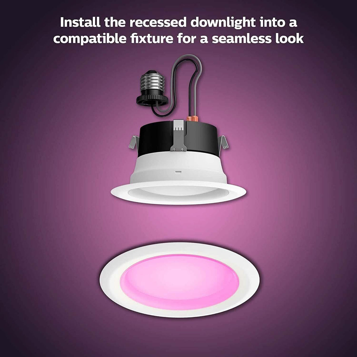 Philips Hue White and Color Ambiance Extra Bright High Lumen Dimmable 4" LED