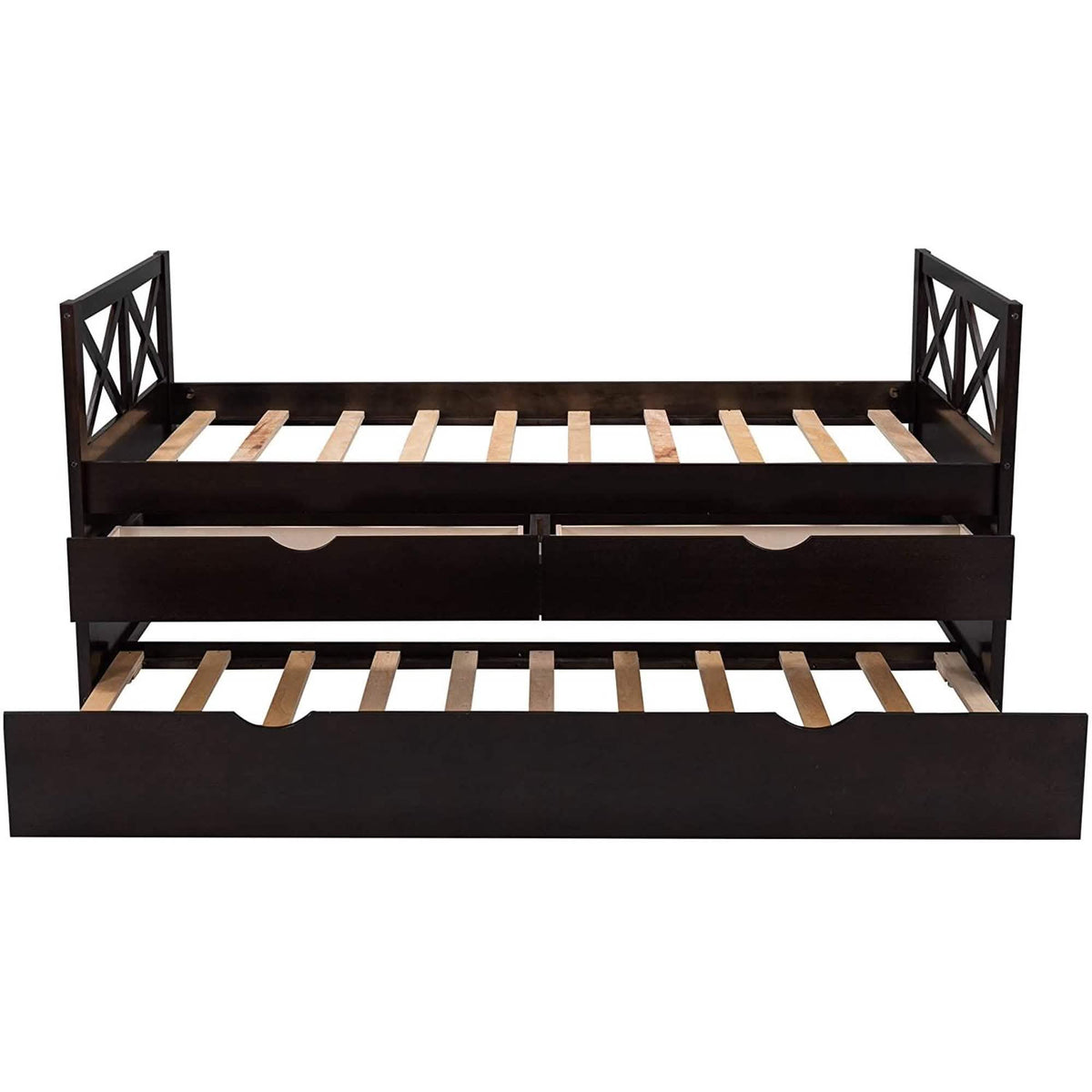 Platform Storage Bed with Trundle