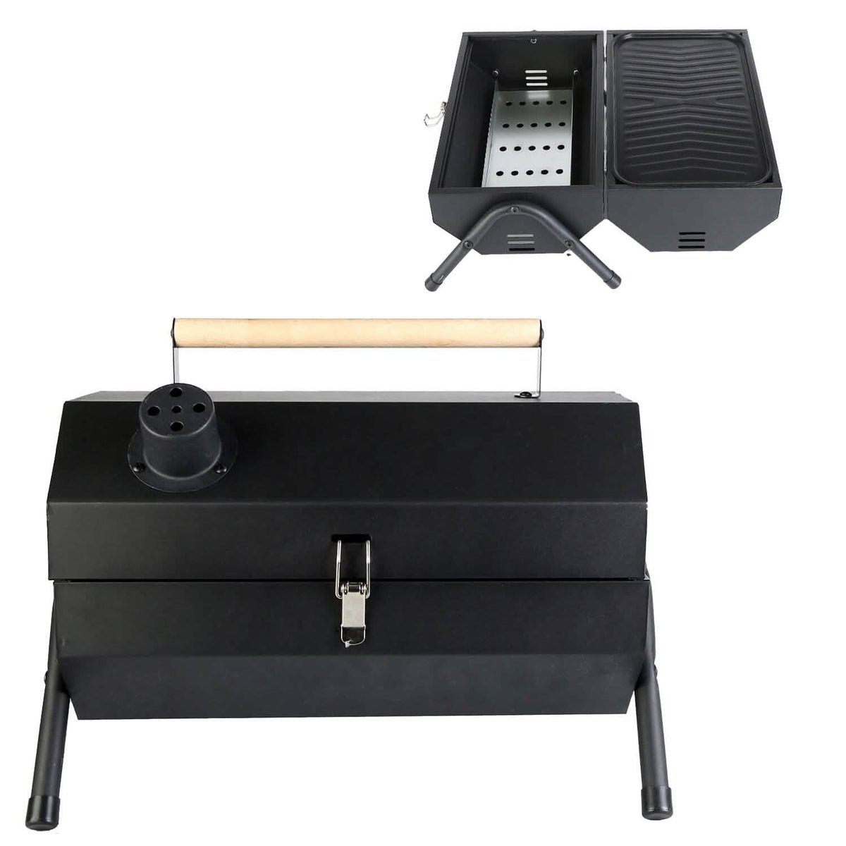 Portable Charcoal Two Sides Folding BBQ Grill