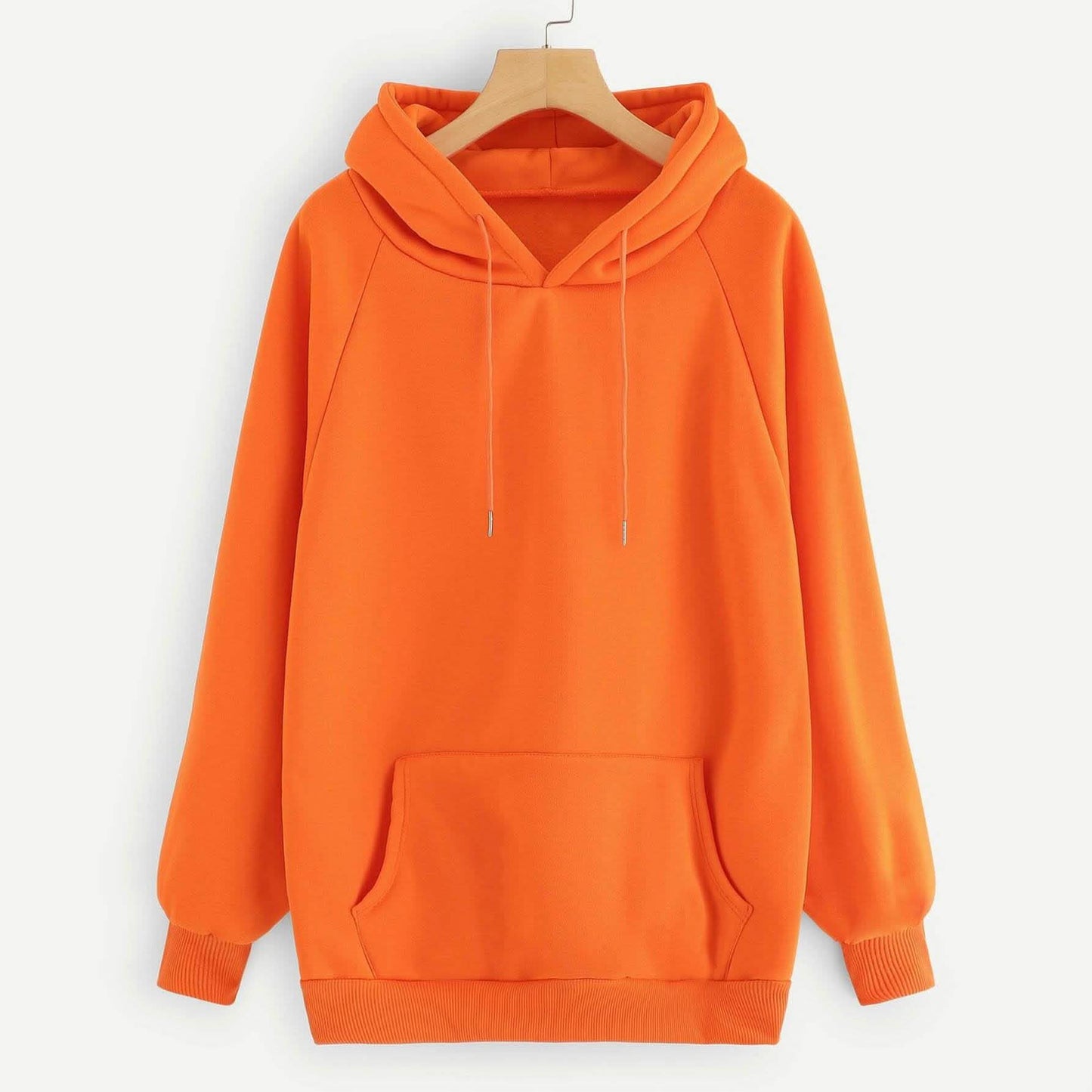 Raglan Sleeve Kangaroo Pocket Hoodie