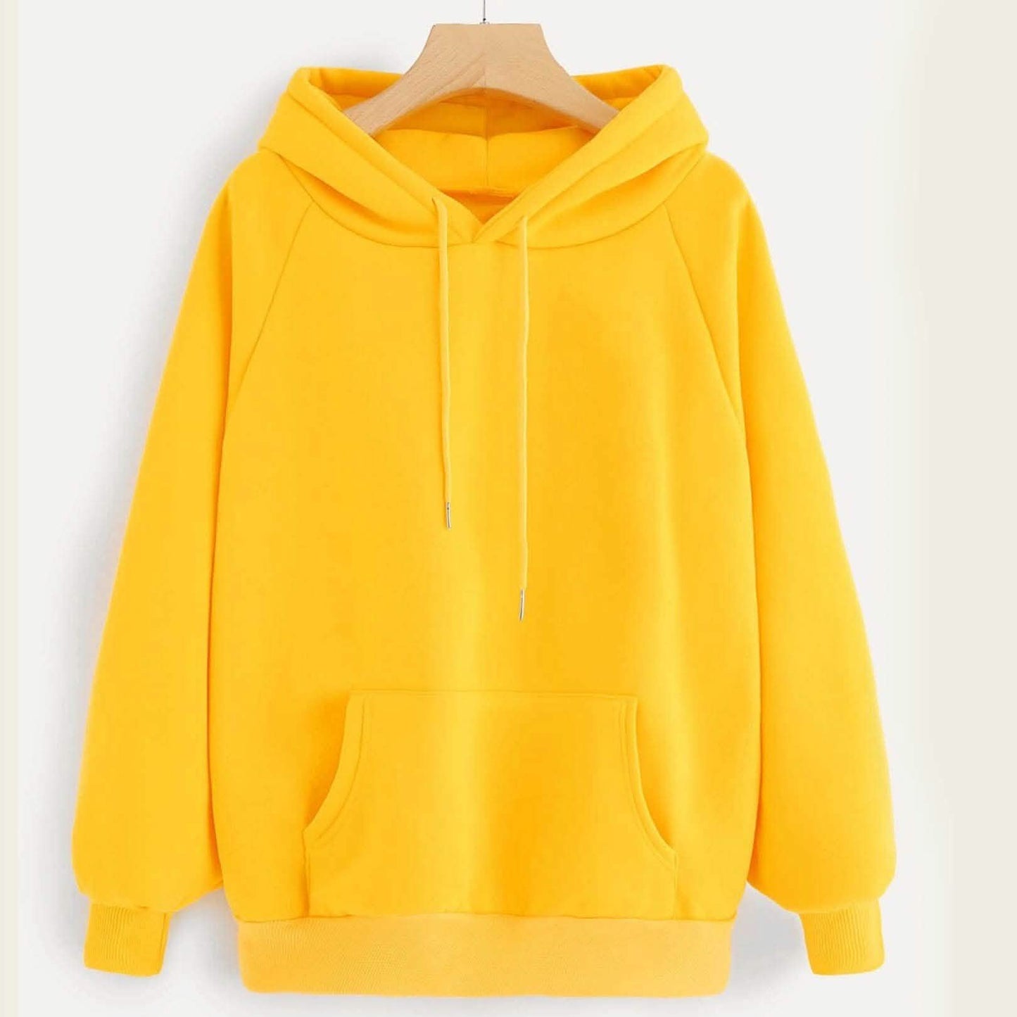 Raglan Sleeve Kangaroo Pocket Hoodie