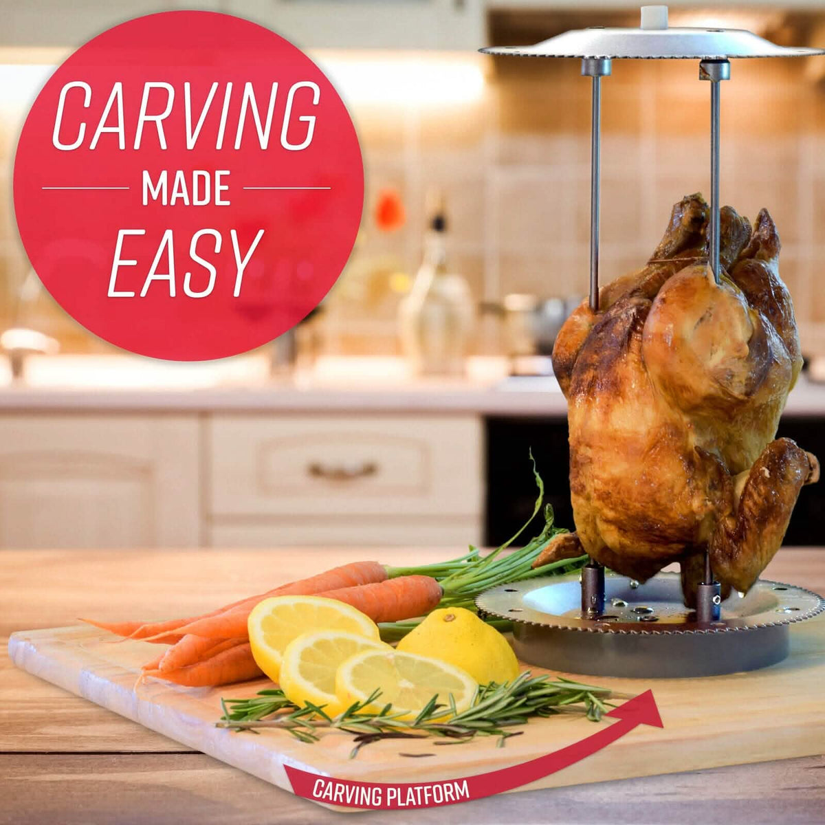 Ronco EZ-Store Rotisserie Oven, Large Capacity (15lbs) Countertop Oven