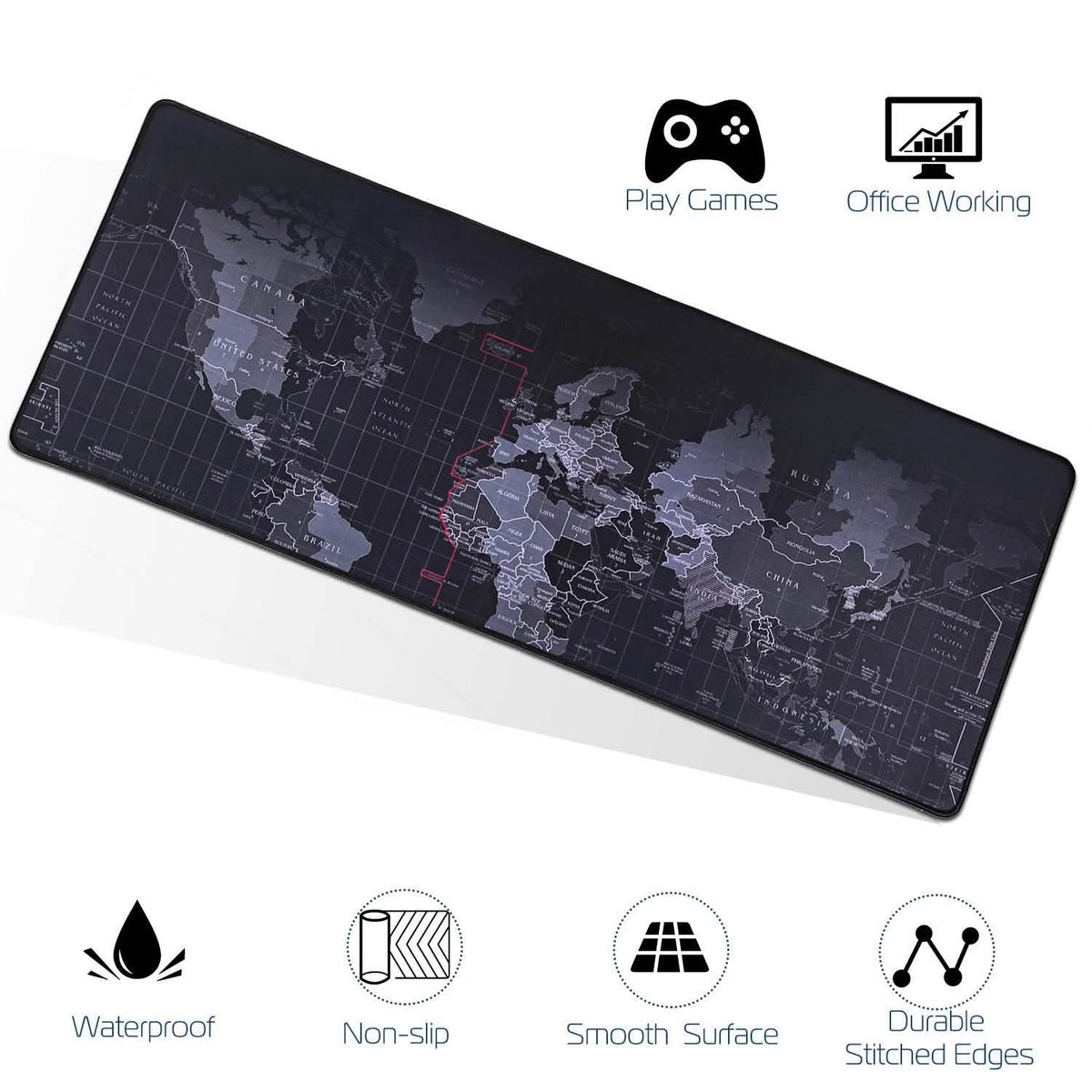 Rubber Base Large Gaming Mousepad