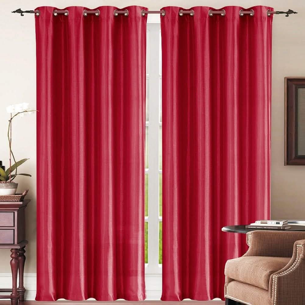 Set of 2: Grommet Curtain Panels - Assorted Colors