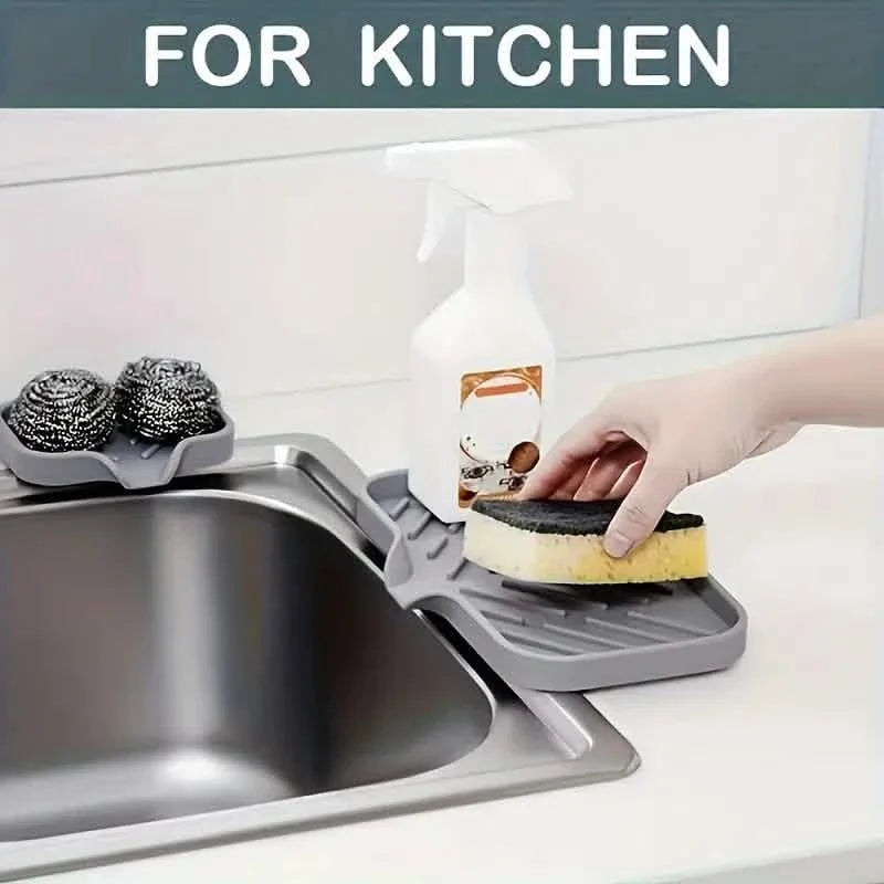 Silicone Sink Organizer Tray – Non-Food Contact Soap Holder
