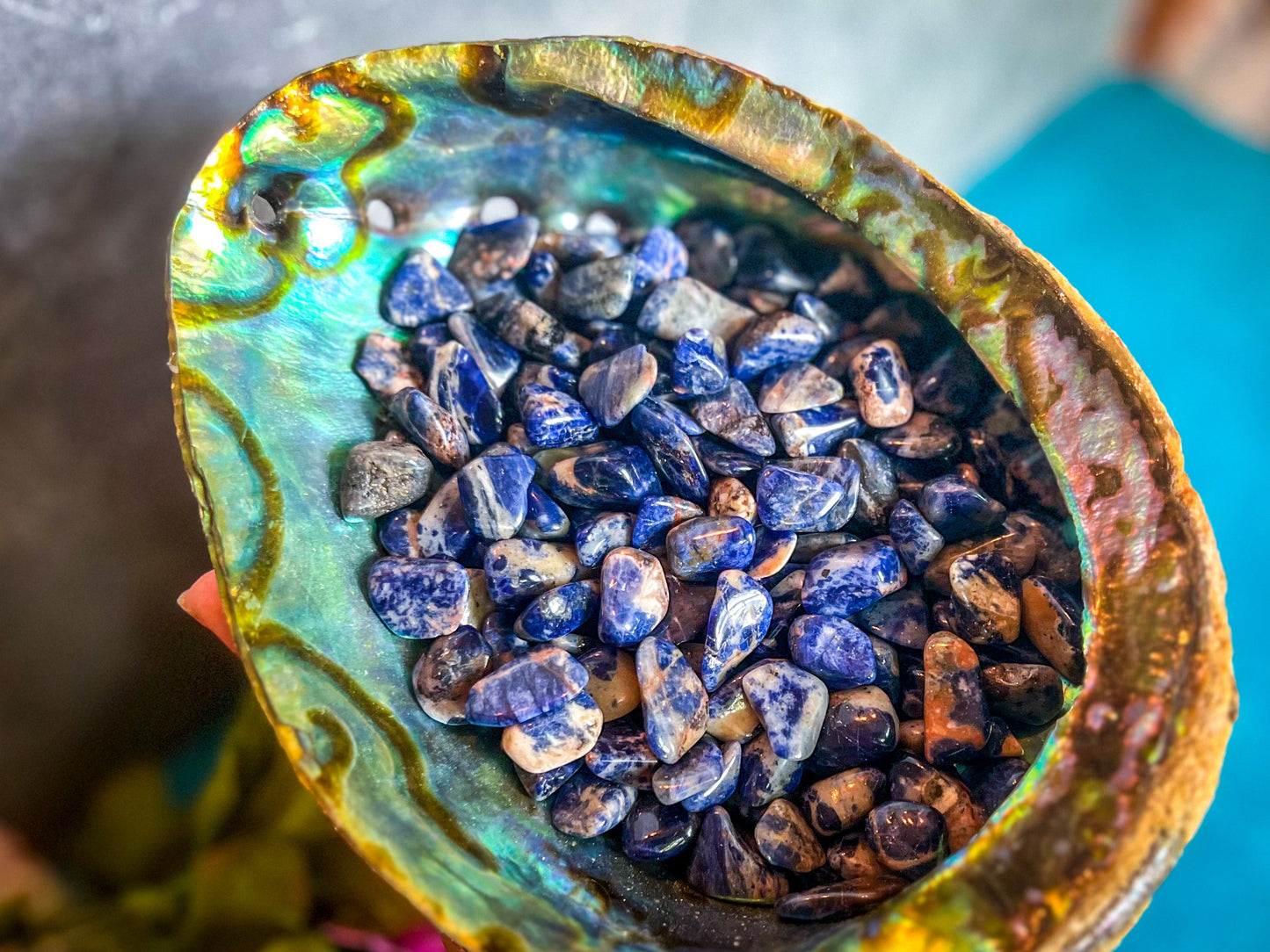 Tumbled Sodalite, 1 Lb Bulk Stones