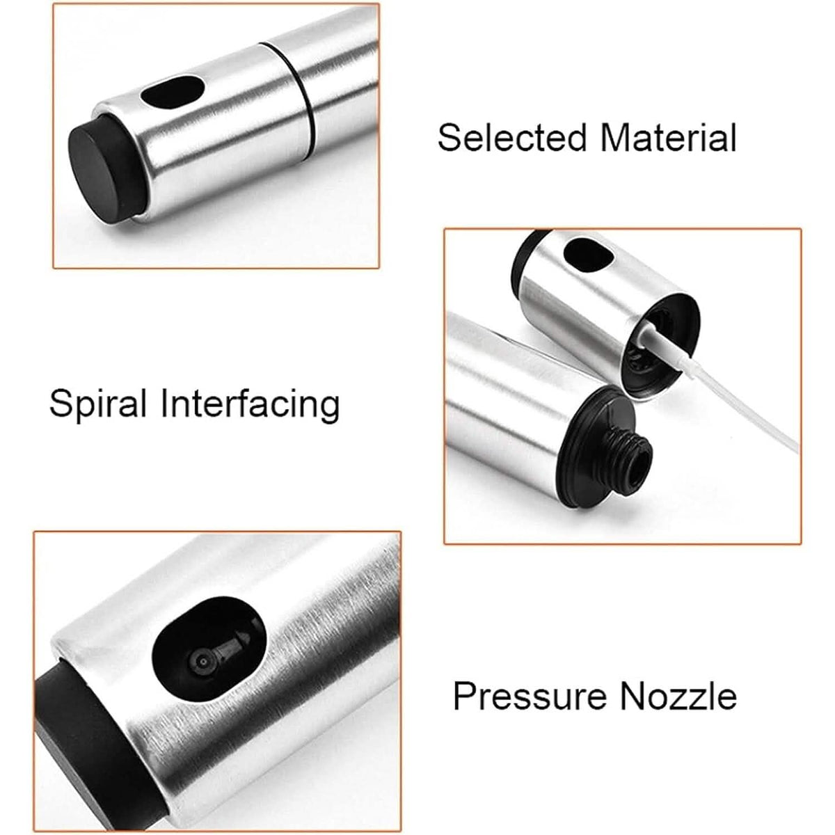 Stainless Steel Sprayer Dispenser, Dressing Spray Grilling Olive Oil