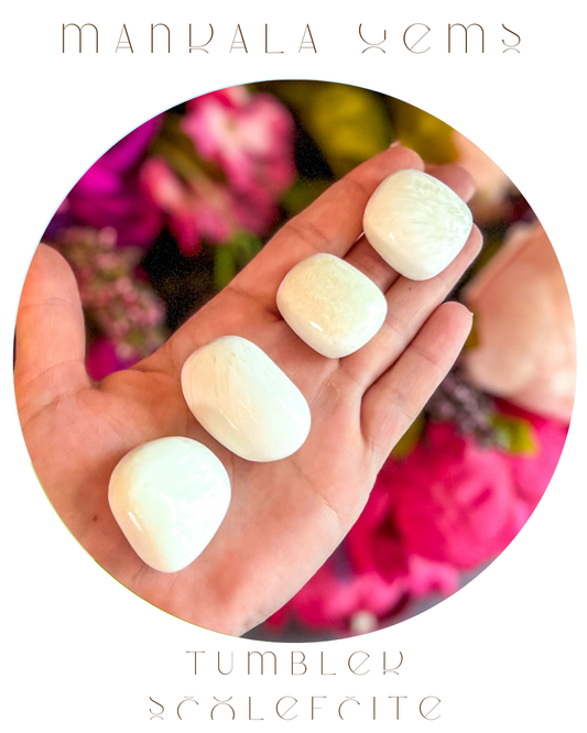 Tumbled Scolecite, Ethically Sourced Crystals