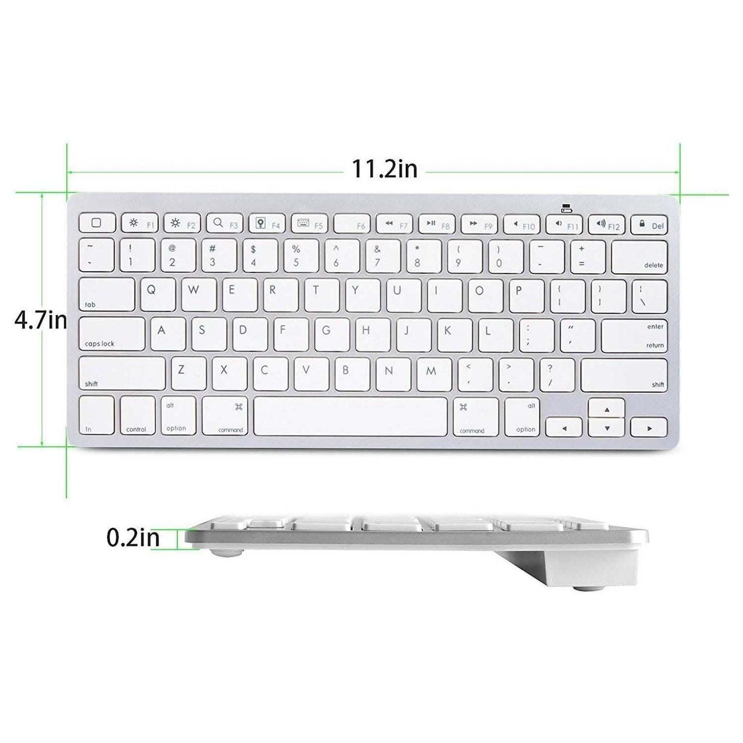 Ultra-Slim Bluetooth Keyboard - Assorted Colors