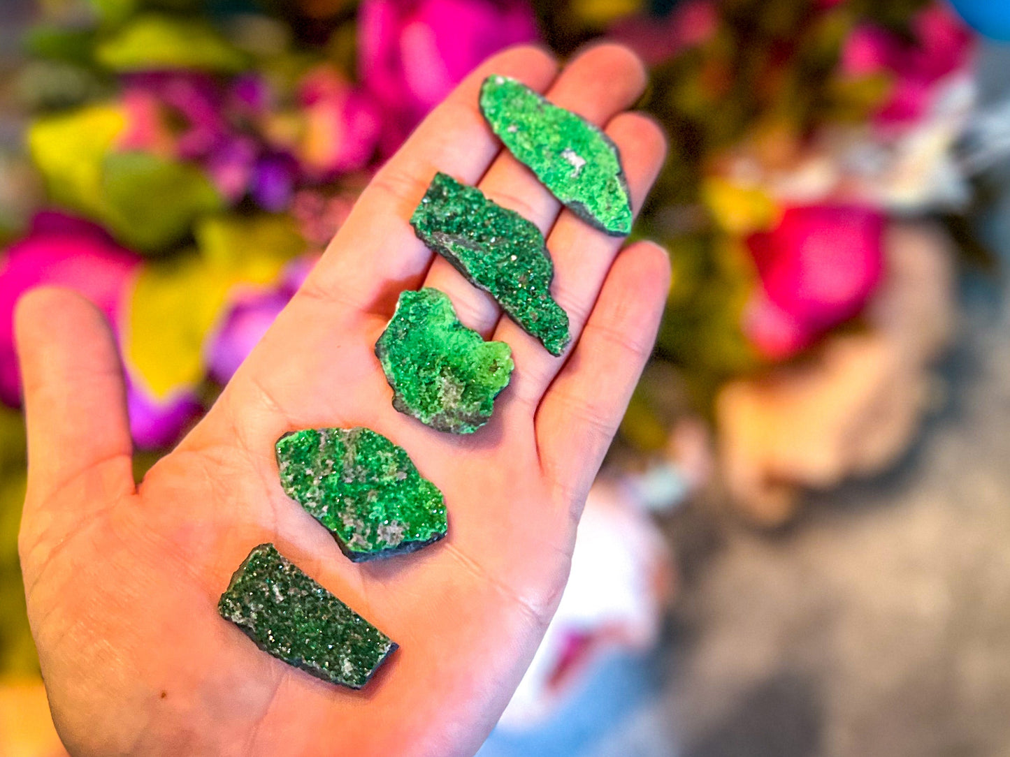 Uvarovite Garnet Specimens