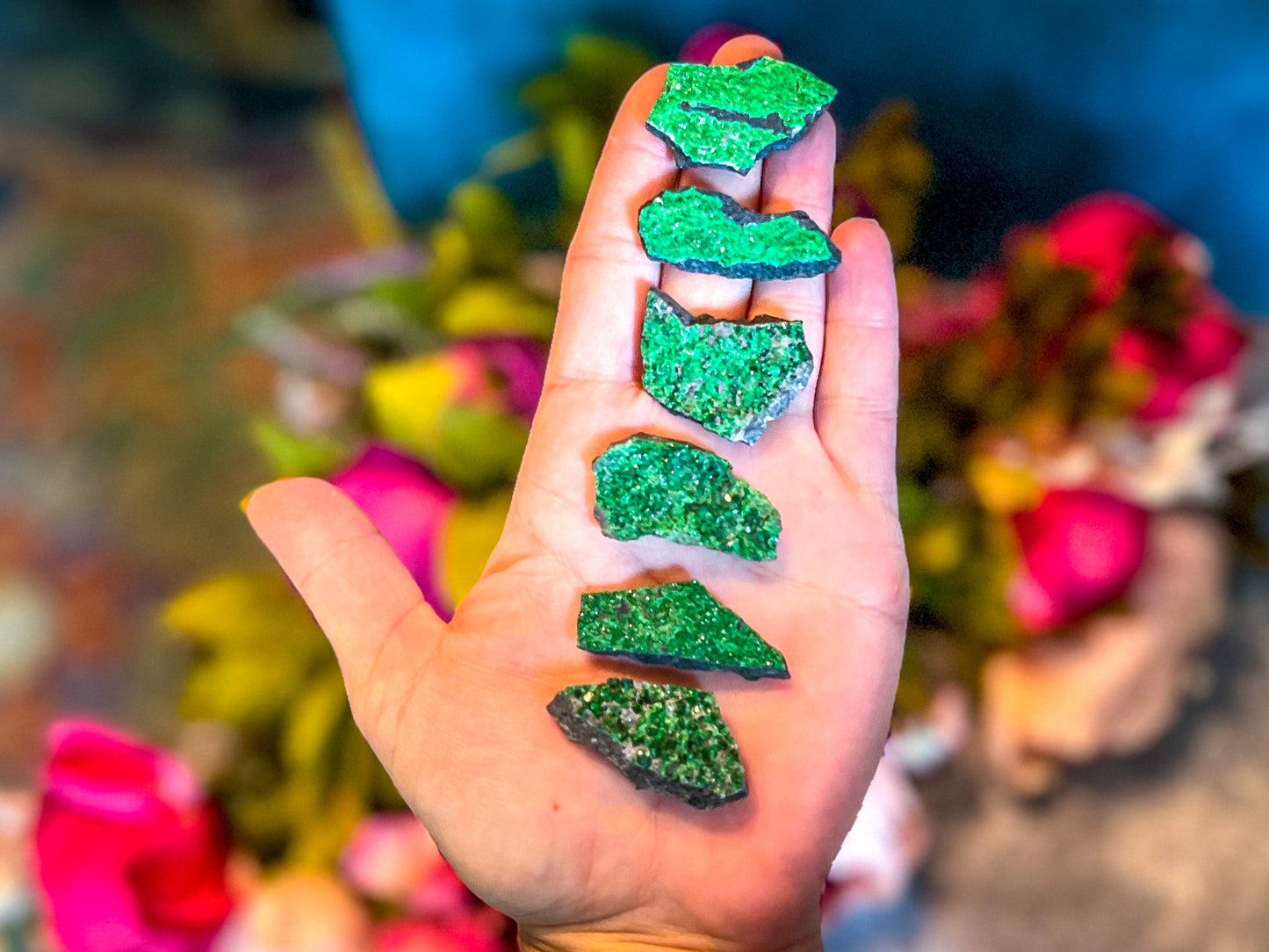 Uvarovite Garnet Specimens