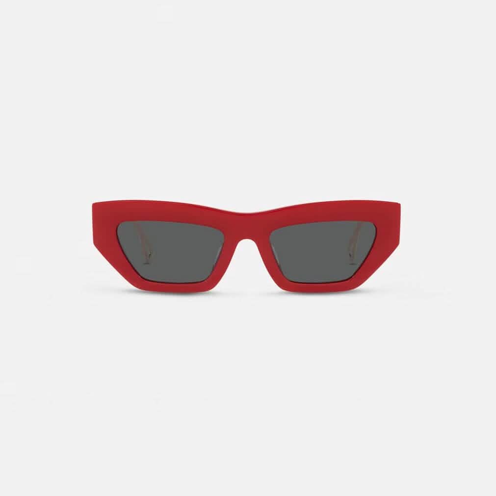 Versace 90s Vintage Logo Cat-Eye Sunglasses (Refurbished)