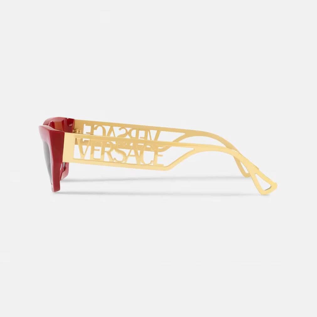 Versace 90s Vintage Logo Cat-Eye Sunglasses (Refurbished)