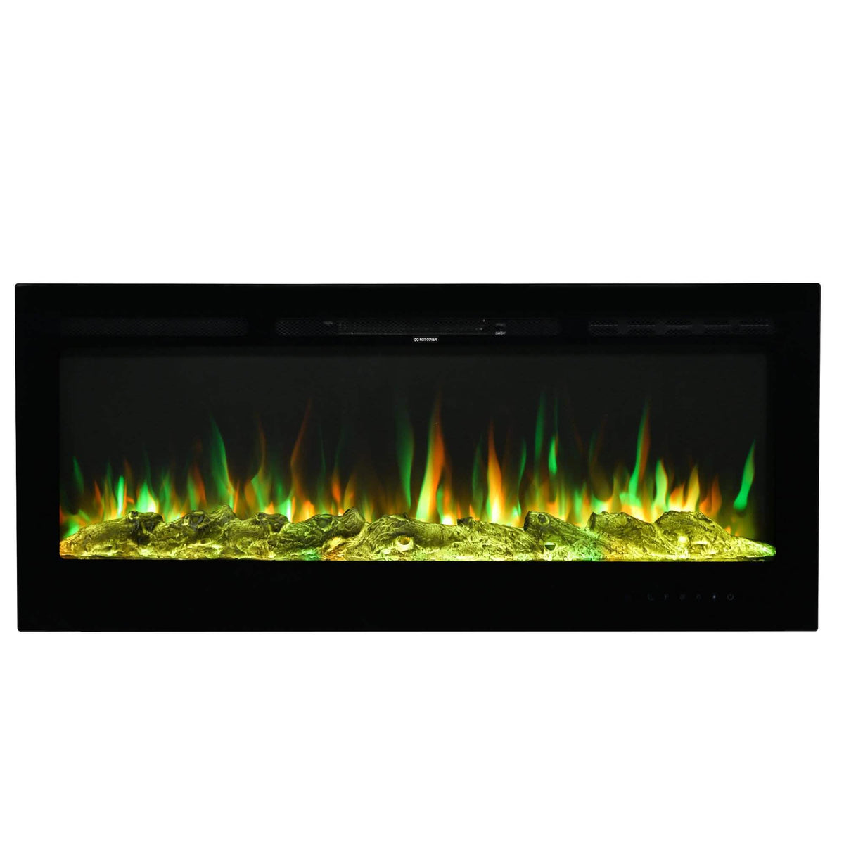 Wall-Mounted Recessed Electronic Fireplace - 50 Inch
