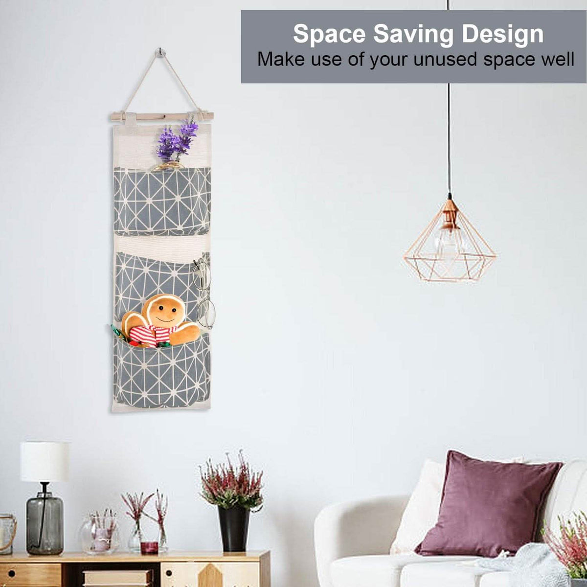 Wall Mounted Storage Bag Door Closet